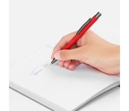 Ручка шариковая Atento Soft Touch, красная