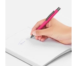 Ручка шариковая Atento Soft Touch, розовая