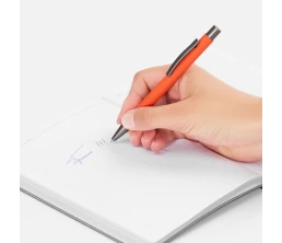 Ручка шариковая Atento Soft Touch, оранжевая