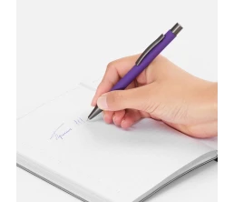 Ручка шариковая Atento Soft Touch, фиолетовая