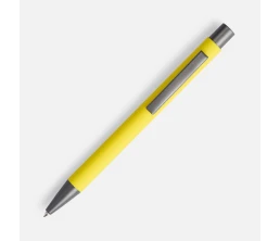 Ручка шариковая Atento Soft Touch, желтая