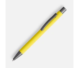 Ручка шариковая Atento Soft Touch, желтая