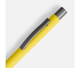 Ручка шариковая Atento Soft Touch, желтая