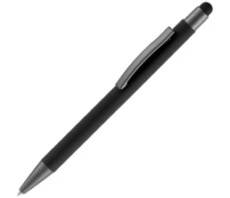 Ручка шариковая Atento Soft Touch Stylus со стилусом, черная