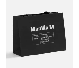 Пакет бумажный Manilla M, черный