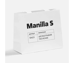 Пакет бумажный Manilla M, белый