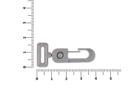 Застежка-карабин Сarabine, S, серый