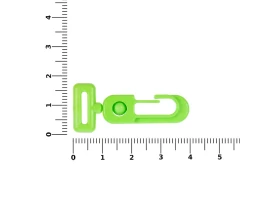 Застежка-карабин Сarabine, S, зеленый неон