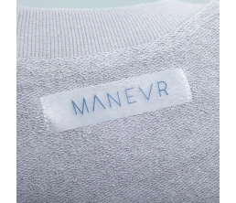 Свитшот оверсайз унисекс Vozduh, светло-серый