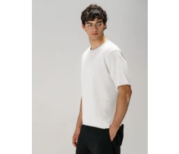 Футболка оверсайз унисекс Vozduh, молочно-белая