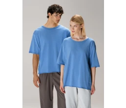 Футболка оверсайз унисекс Vozduh, синяя