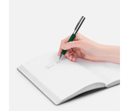 Ручка шариковая Eyeshot Soft Touch, темно-зеленая