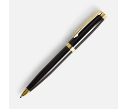 Ручка шариковая Letra Gold, глянцевая, черная