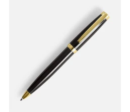 Ручка шариковая Letra Gold, глянцевая, черная