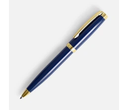 Ручка шариковая Letra Gold, глянцевая, темно-синяя