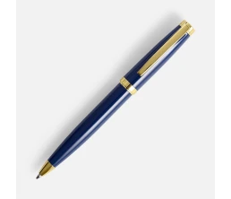 Ручка шариковая Letra Gold, глянцевая, темно-синяя