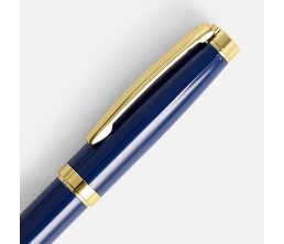 Ручка шариковая Letra Gold, глянцевая, темно-синяя