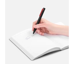 Ручка шариковая Inkolor, черная с красным