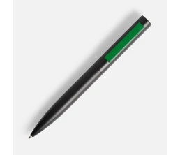 Ручка шариковая Inkolor, черная с зеленым