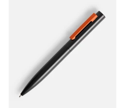 Ручка шариковая Inkolor, черная с оранжевым