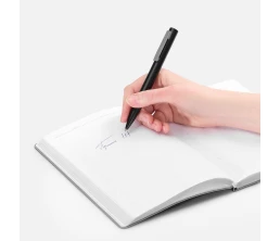 Ручка шариковая Inkolor, черная с серым