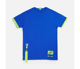 Лейбл из ПВХ Dzeta, L, синий