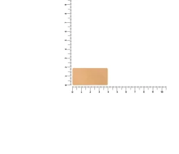 Лейбл кожаный Pasek, XS, бежевый