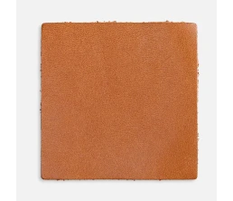 Лейбл кожаный Pasek, L, горчичный