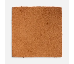 Лейбл кожаный Pasek, L, горчичный