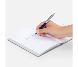 Ручка шариковая Senator Point Metal, ver.2, темно-синяя