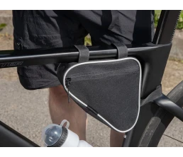Велосумка на раму BikeLine Mini, черная с белым