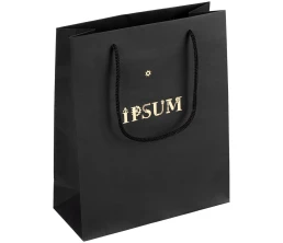 Пакет бумажный Vid M, черный