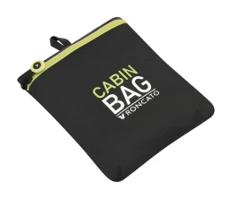 Сумка дорожная Compact Neon, черная с зеленым