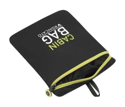 Сумка дорожная Compact Neon, черная с зеленым