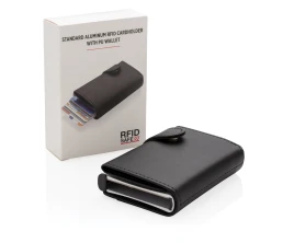 Алюминиевый картхолдер Standard с PU кошельком и защитой RFID