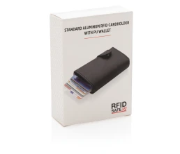 Алюминиевый картхолдер Standard с PU кошельком и защитой RFID