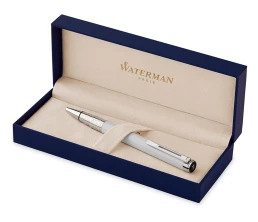 Ручка шариковая Waterman «Perspective Pure White CT M», белый/серебристый