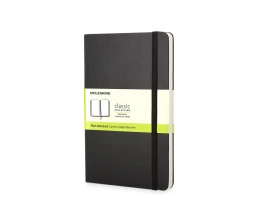 Записная книжка Moleskine Classic (нелинованный) в твердой обложке, Pocket (9x14см), черный