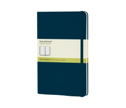 Записная книжка Moleskine Classic (нелинованный) в твердой обложке, Large (13х21см), голубой сапфир