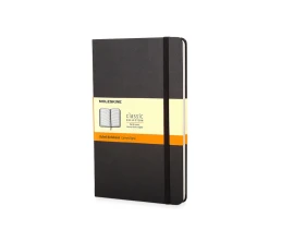 Записная книжка Moleskine Classic (в линейку) в твердой обложке, Pocket (9x14см), черный