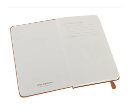 Записная книжка Moleskine Classic (в линейку) в твердой обложке, Pocket (9x14см), оранжевый коралл