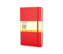 Записная книжка Moleskine Classic (в клетку) в твердой обложке, Large (13х21см), красный