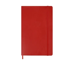 Записная книжка Moleskine Classic Soft (в линейку), Large (13х21см), красный