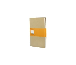 Записная книжка Moleskine Cahier (в линейку, 3 шт.), Large (13х21см), бежевый