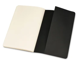 Записная книжка Moleskine Cahier (нелинованный, 3 шт.), Large (13х21см), черный