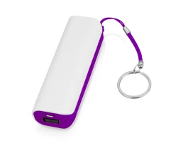 Портативное зарядное устройство (power bank) Basis, 2000 mAh, белый/фиолетовый