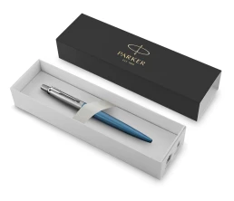 Шариковая ручка Parker Jotter Essential, Waterloo Blue CT, стержень: Mblue