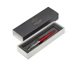 Шариковая ручка Parker Jotter Essential, Kensington Red CT, стержень: M, цвет чернил : blue или blac