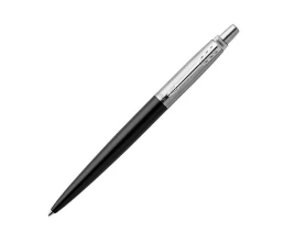 Шариковая ручка Parker Jotter Essential, Satin Black CT, стержень: M, цвет чернил : blue или black