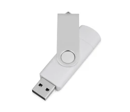 USB/micro USB-флешка 2.0 на 16 Гб «Квебек OTG», белый